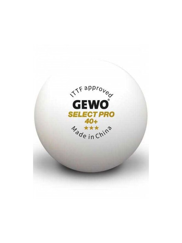 Žogice za namizni tenis GEWO Select Pro 40+ *** - 6 žogic