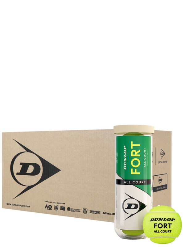 Karton 24 x Tenis žogice Dunlop FORT all court (72 žogic)