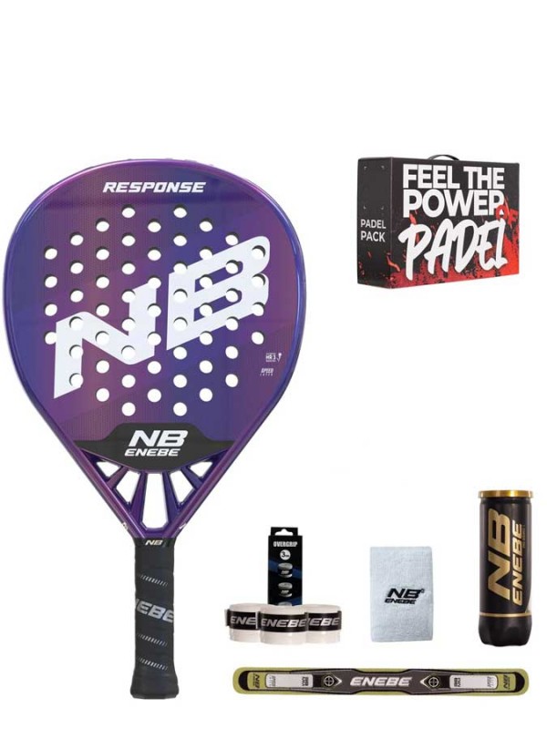 Padel komplet Enebe Resposne Fiber Purple