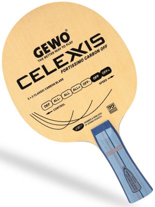 Kompletni lopar GEWO: Celexxis Fortissimo Carbon OFF z Inventus in CodeXX SS